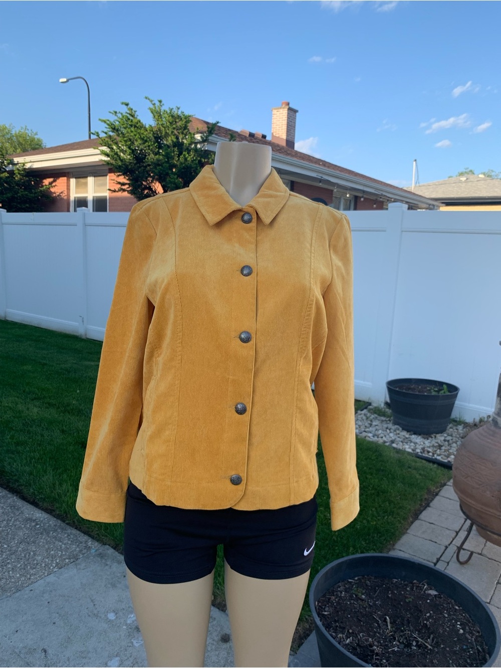 Christopher Banks mustard corduroy jacket size MP